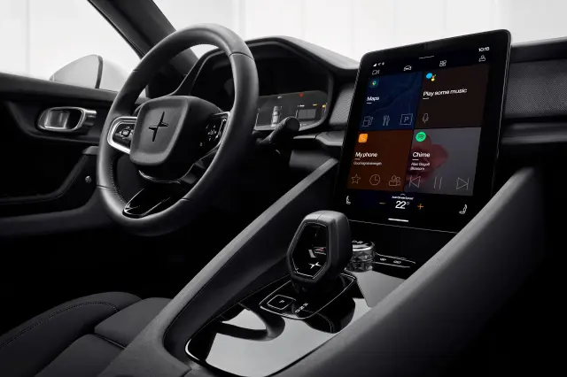 Interior del Polestar 2, donde se pone de manifiesto la obsesión por el detalle de Ingenlath