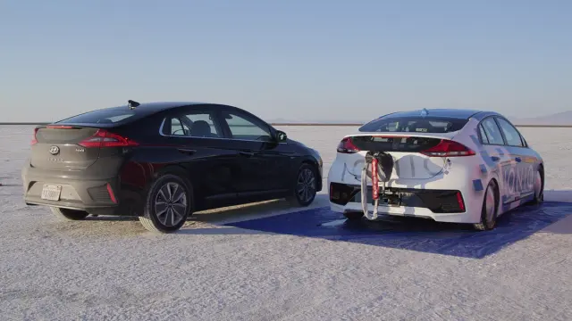 Hyundai Ioniq Hybrid récord velocidad zaga