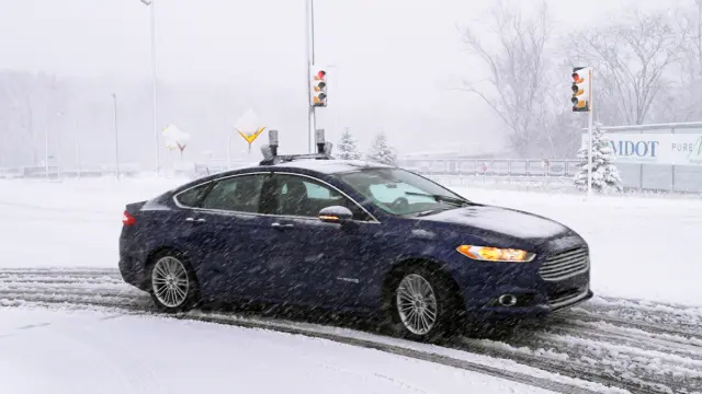 prueba ford mondeo autonomo nieve
