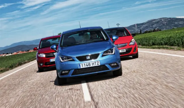 Dacia Sandero contra Opel Corsa y Seat Ibiza