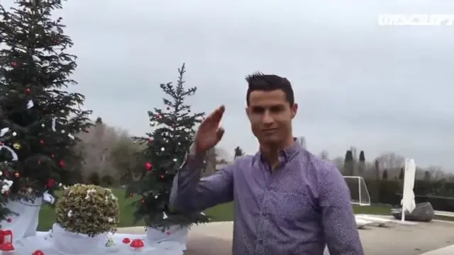 cristiano ronaldo felices fiestas