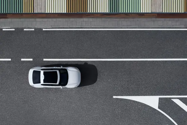 Imagen cenital del Polestar 2