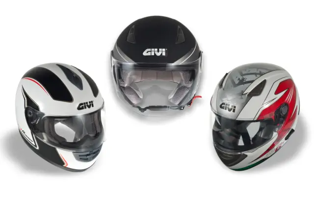 Casco integral y abierto