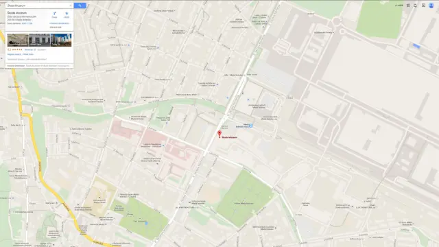 Museo Skoda mapa