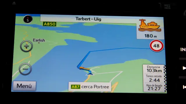 Subaru Outback ferry navegador