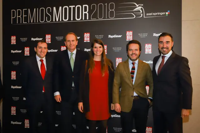 Jaime Arsuaga, Eduardo Aranguren, Eva Soria, Javier de la Calzada e Iñigo Trasmonte, de Bergé Automoción.