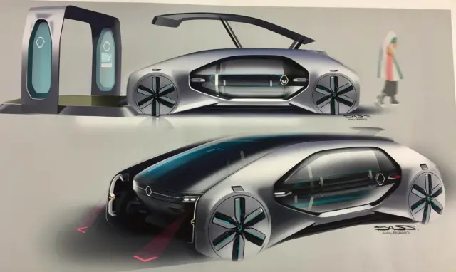 Boceto Renault EZ-GO