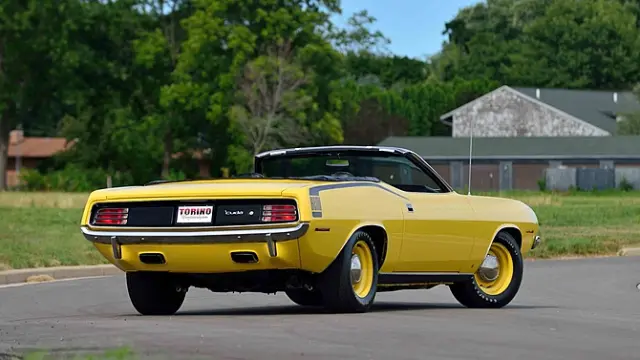 plymouth hemi cuda convertible trasera