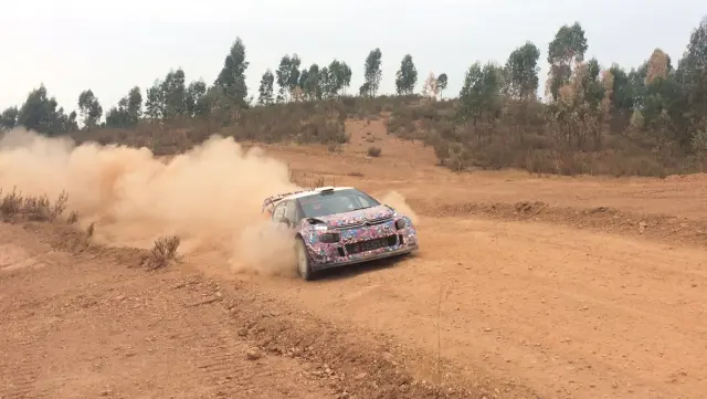 Craig Breen ha sido el encargado de los test durante la primera parte de la semana.