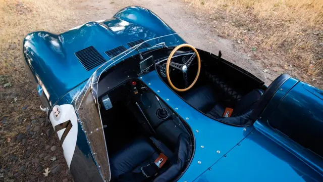 Jaguar D-Type 1955 interior cenital