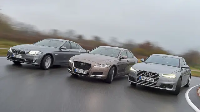 Comparativa diésel: Jaguar XF vs Audi A6 vs BMW Serie 5