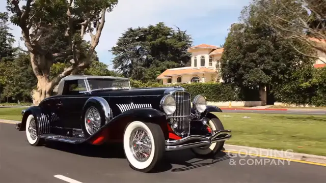 coches americanos más caros Duesenberg Model J Coupé de batalla larga de 1931