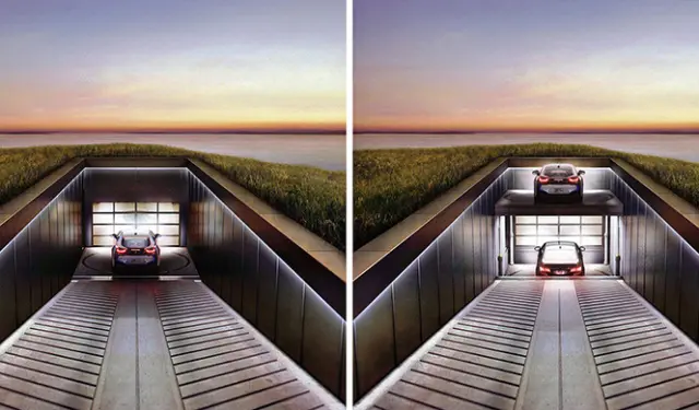 casa con garaje con vistas al mar 2