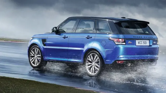 Mayores rivales nuevo BMW X5 M Range Rover Sport SVR lateral
