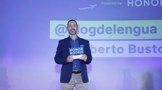 Alberto Bustos, ganador del premio especial Honor Rookies.
