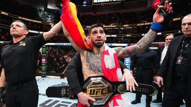 Ilia Topuria, campeón de la UFC | Fuente: Twitter Ilia Topuria