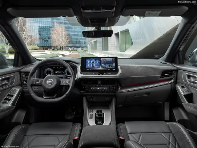 El interior del Nissan Qashqai.