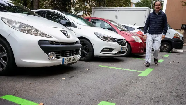 Nueva zona de estacionamiento regulado SER en el barrio de Zafío, en Usera.