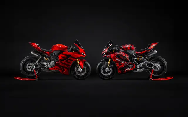 Las nuevas Panigiale de Márquez y Bagnaia