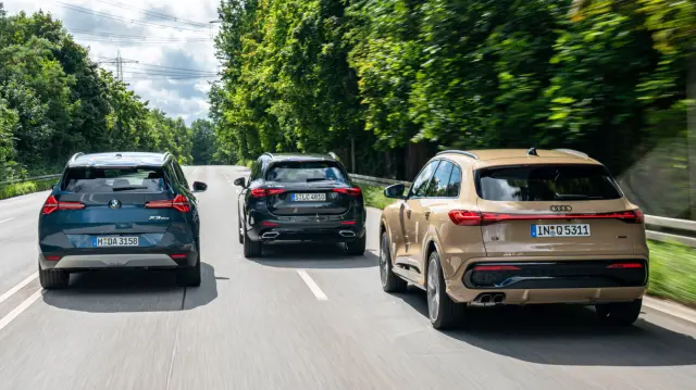 Comparativa del Audi Q5 SUV TDI quattro vs Mercedes GLC 220 d 4Matic vs BMW X3 20d xDrive, zagas.