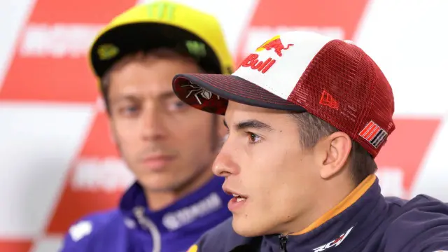 El gesto de deportividad de Marc Márquez con Rossi