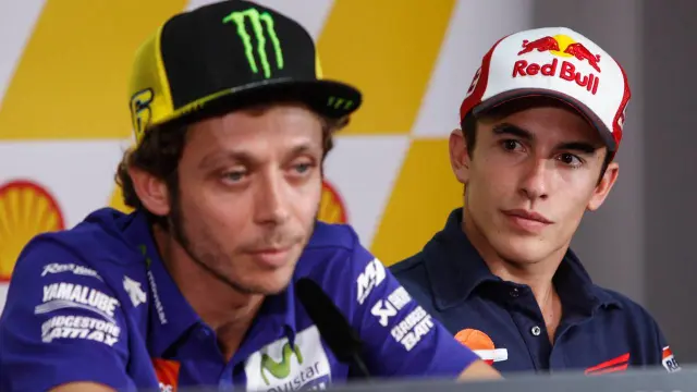 Márquez y Rossi, en su época de rivales