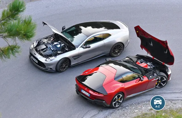 Comparativa del Ferrari 12Cilindri y Aston Martin Vanquish: motores.