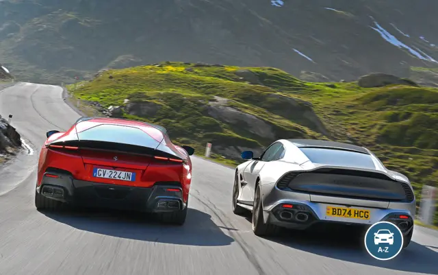 Comparativa del Ferrari 12Cilindri y Aston Martin Vanquish: zagas.