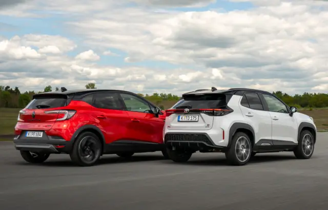 Comparativa: Renault Captur E-Tech Full Hybrid 140 vs Toyota Yaris Cross Hybrid. Zagas.