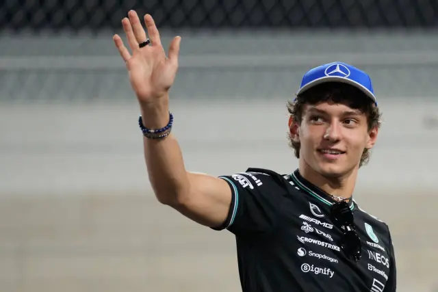 Kimi Antonelli, sonriente en el GP de Qatar