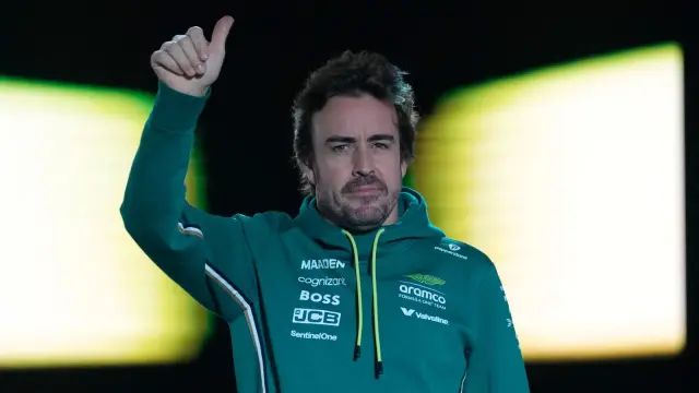 Fernando Alonso durante el GP de Catar 2025