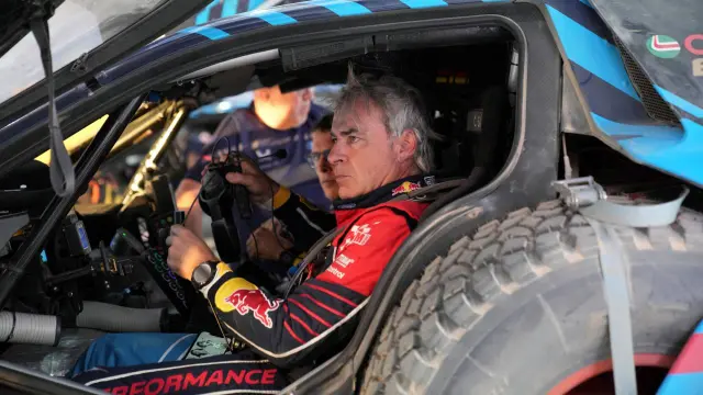 Carlos Sainz, en su última participación en el Dakar