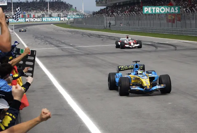 Fernando Alonso, en su época en Renault