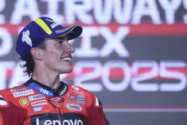 Marc Márquez sonriente en el año en el que ha conseguido un nuevo título