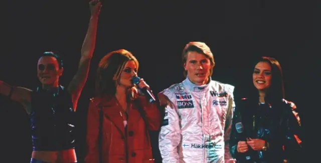 Las Spice Girls en la presentación de McLaren