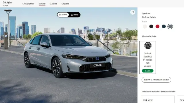 Configurador de Honda
