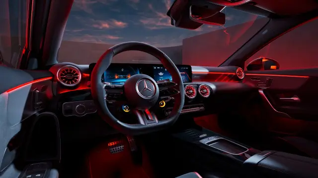 Interior del Mercedes Clase A.
