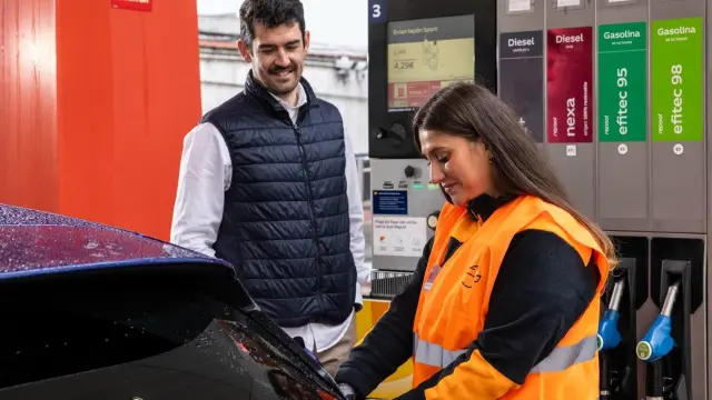 Estación de servicio Repsol.