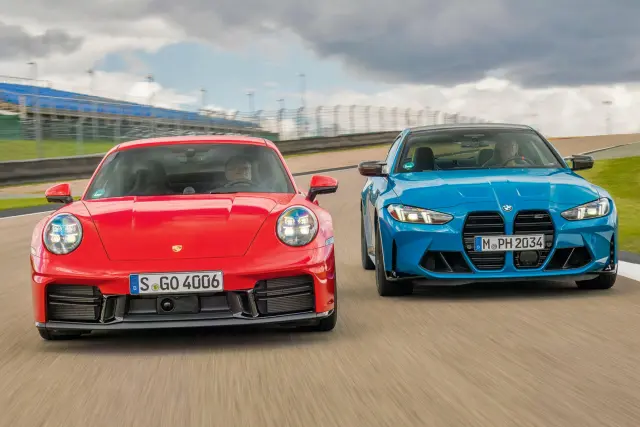 Comparativa del BMW M4 Competition vs Porsche 911 Carrera S. Morros.