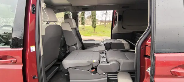 Configuración inferior de asientos de la VW California Beach