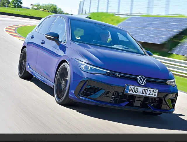 Comparativa del BMW M135 xDrive vs. VW Golf R. Frontal del Golf.