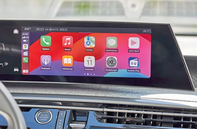 Ya he probado el Peugeot E-3008 Dual AWD. Pantalla.