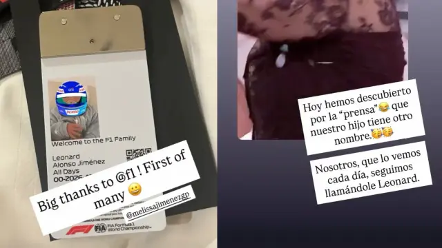 Fernando Alonso comparte en sus redes sociales el verdadero nombre de su hijo