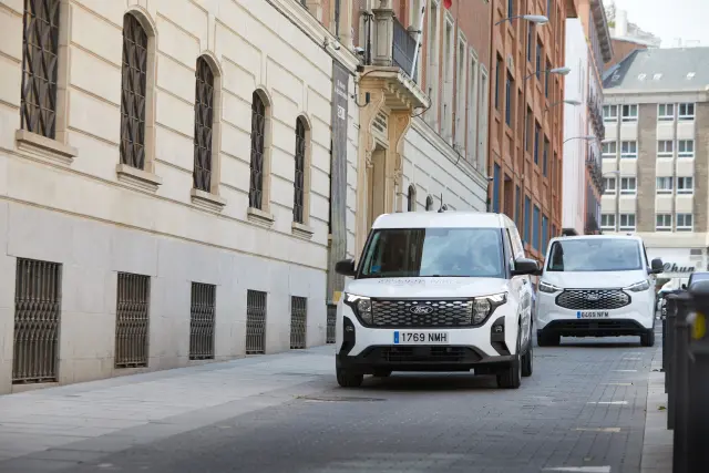 Las furgonetas Ford recorriendo las calles de Madrid