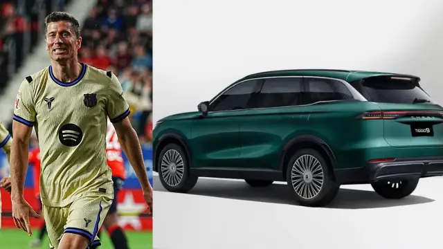 Robert Lewandowki tiene nuevo coche chino, el Tiggo 9