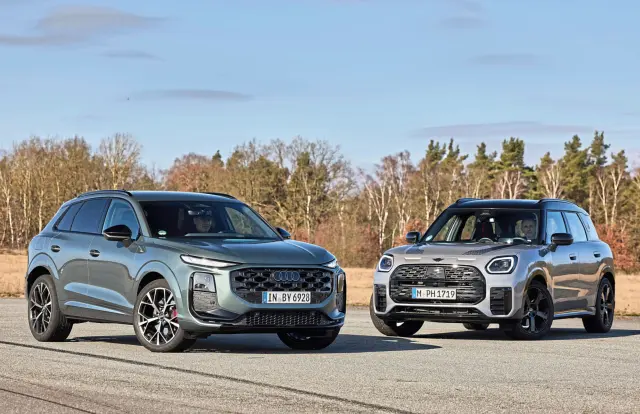 Comparamos el Audi Q3 SUV TFSI quattro vs Mini Countryman S All4. Morros.