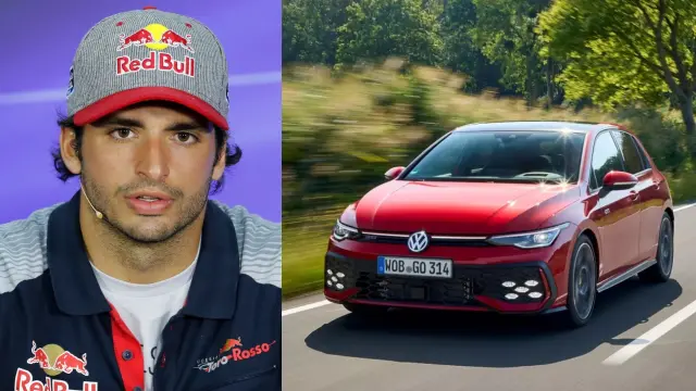 En sus inicios en la F1, Carlos seguía usando el Golf GTI de sus padres