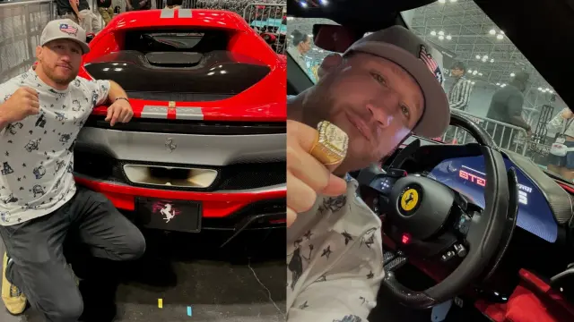 El Ferrari 296 GTB que ganó Justin Gaethje