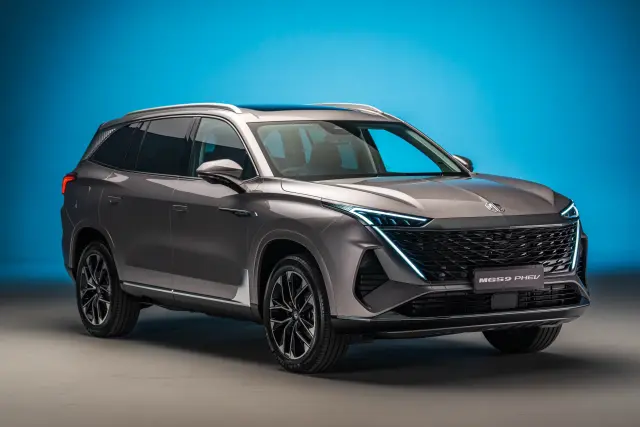 El MGS9 es un SUV híbrido enchufable de siete plazas.
