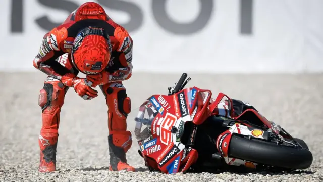 Marc Márquez se cayó en el Gran Premio de los Países Bajos